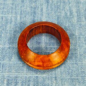 Hardwood Ring Made from Briarwood - Size 9 (US)